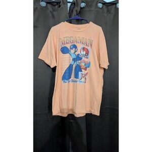 MegaMan American Classics Orange Short Sleeve T-Shirt XL Gamer